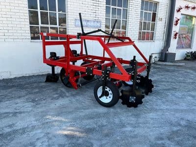 Red Ant ridging machine forming beds